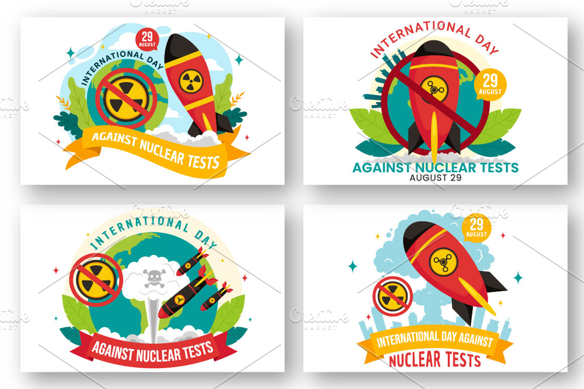 14 Day of Against Nuclear Tests, an Object Illustration by denayunebgt (Photo 2 of 5)