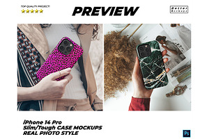 Real IPhone 15 Case Mockups Tough