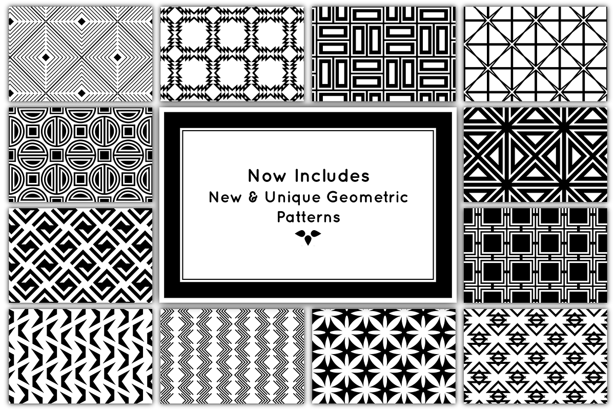 Geometric Patterns Bundle, a Pattern Graphic by HMJS Designs