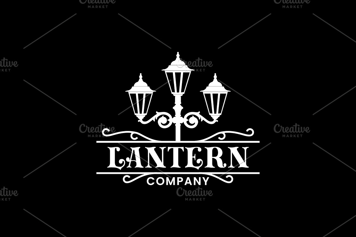 Lantern Street Lamp Logo, a Branding & Logo Template by Atlantis X Nurman Arbai