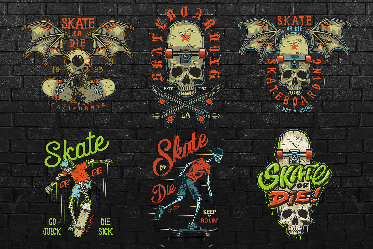 Skateboard templates, a Poster Template by DGIM studio (Photo 2 of 7)