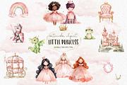 Pink baby princess clipart, a Person Illustration by MyLittleMeow (Thumbnail 1 of 8)
