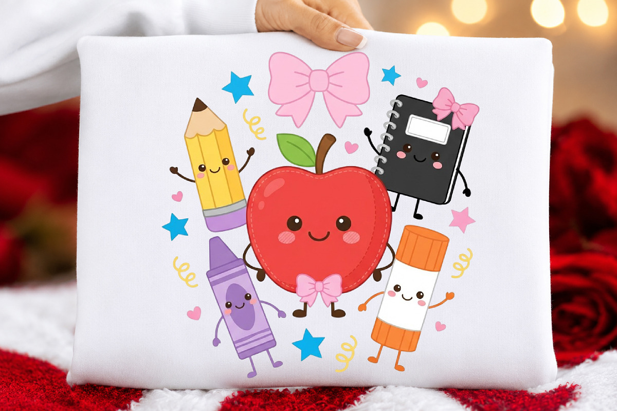 Happy School Supplies Doodle Friends, an Object Illustration by DreamCafeArt (Photo 5 of 7)