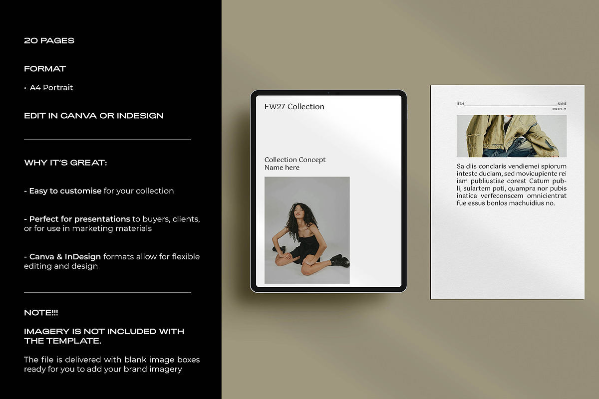 Fashion Lookbook Template preview 3