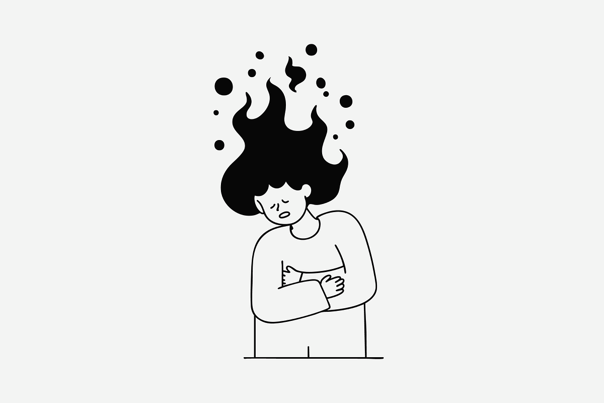Person With Migraine Illustration, a Person Illustration by Danil Polshin