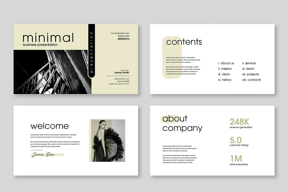 Minimal Business Presentation Layout, a Presentation Template by Mighty-Slide (Photo 2 of 5)