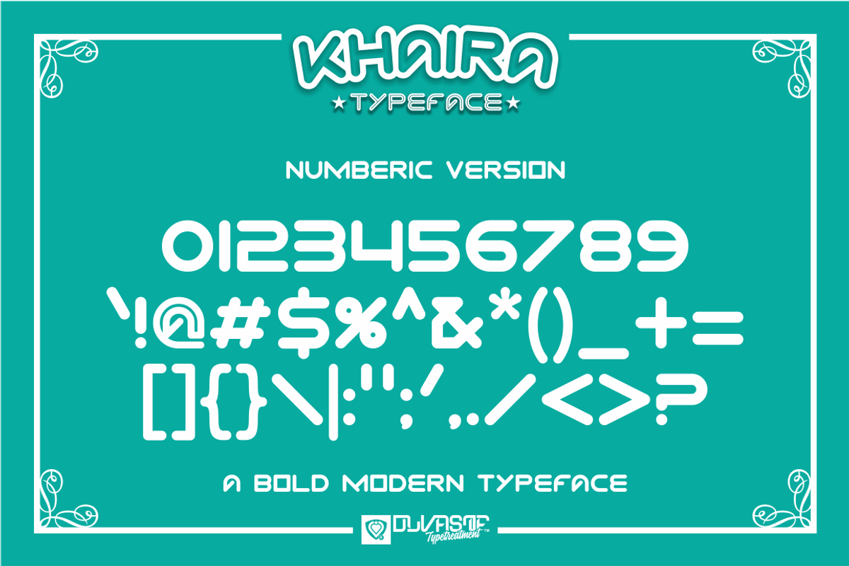KHAIRA Typeface preview 7