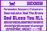 Unlock Humanity font, a Font by weknow (Thumbnail 3 of 8)
