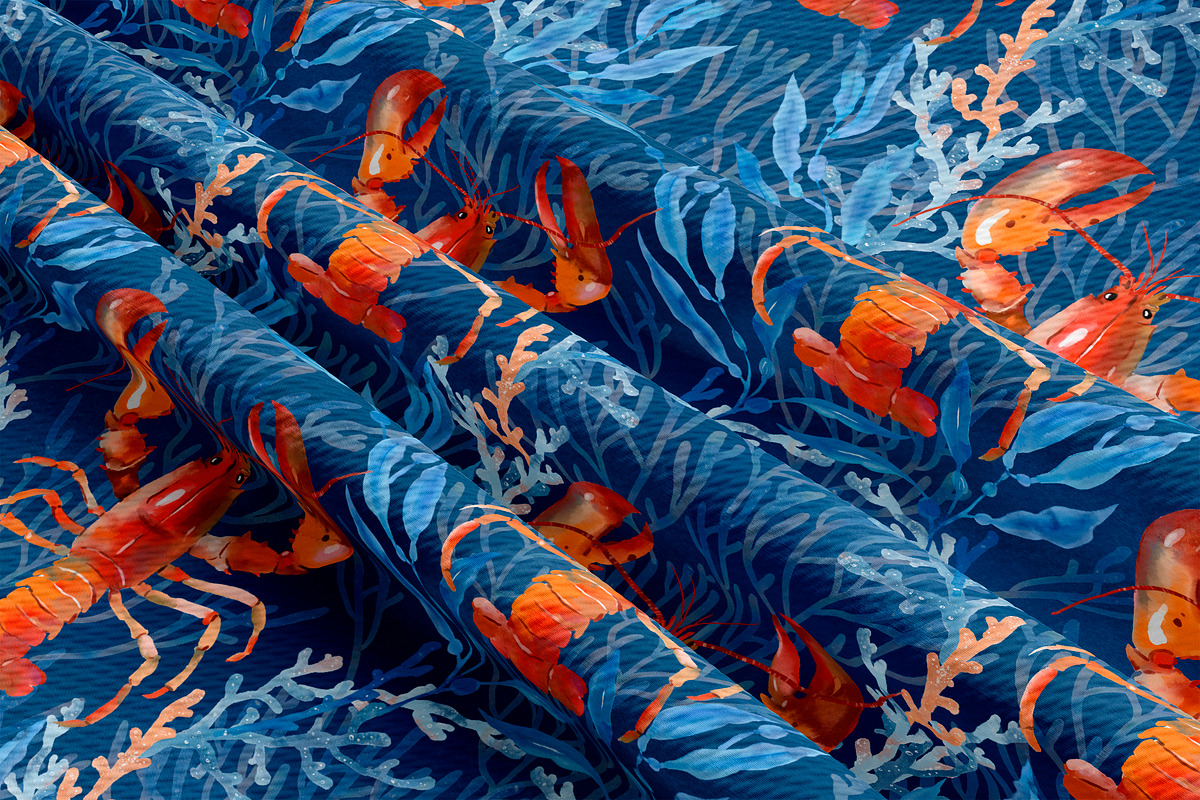 Fished & Fresh Seafood poster maker, a Food Illustration by Elena Dorosh (Photo 17 of 18)