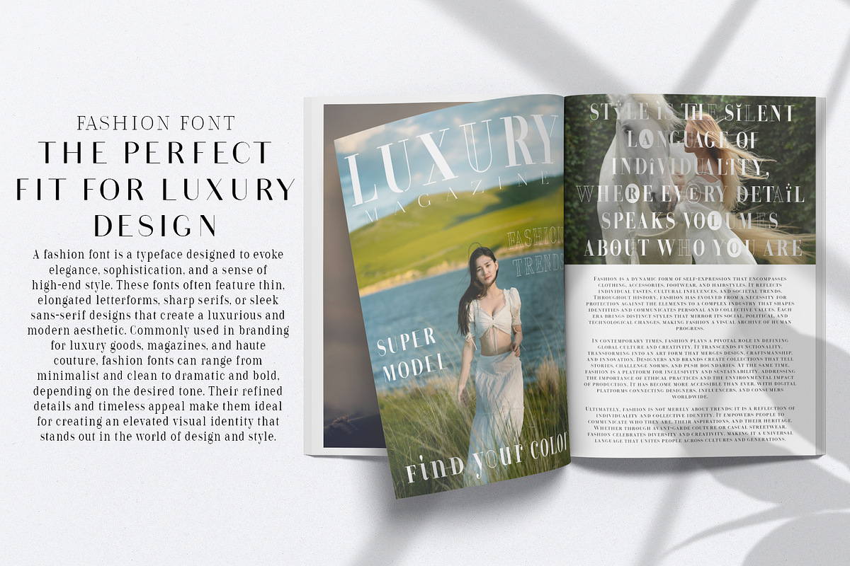 Arshila | Modern Serif Typeface, a Serif Font by By Kineks (Photo 4 of 16)