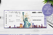 Editable Boarding Pass Template, a Card Template by YasdeyDesigns (Thumbnail 1 of 8)