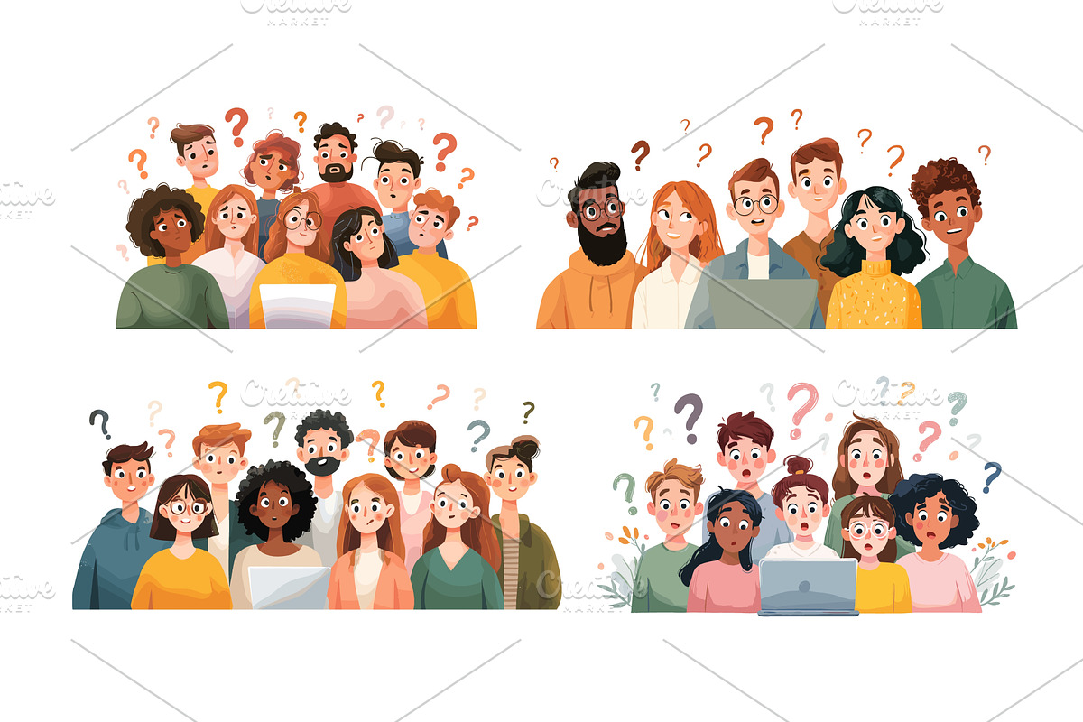 Crowd people group diversity, a Person Illustration by Onyx