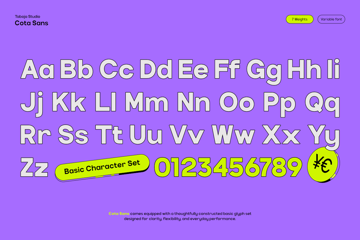 TBJ Cota Sans Grotesk Modern Sans, a Sans Serif Font by Taboja Studio (Photo 2 of 15)