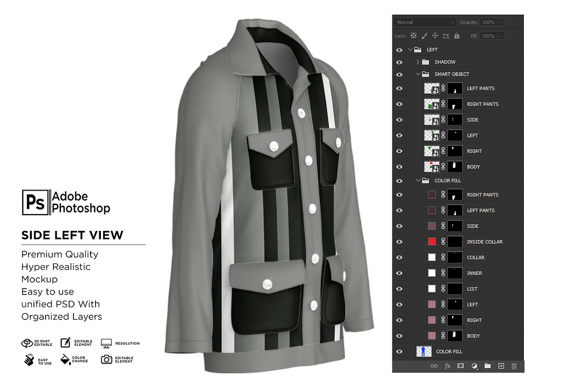 Shirt Suit Formal Mockup, a Shirt Mockup by Nanggroe Scripting (Photo 9 of 9)