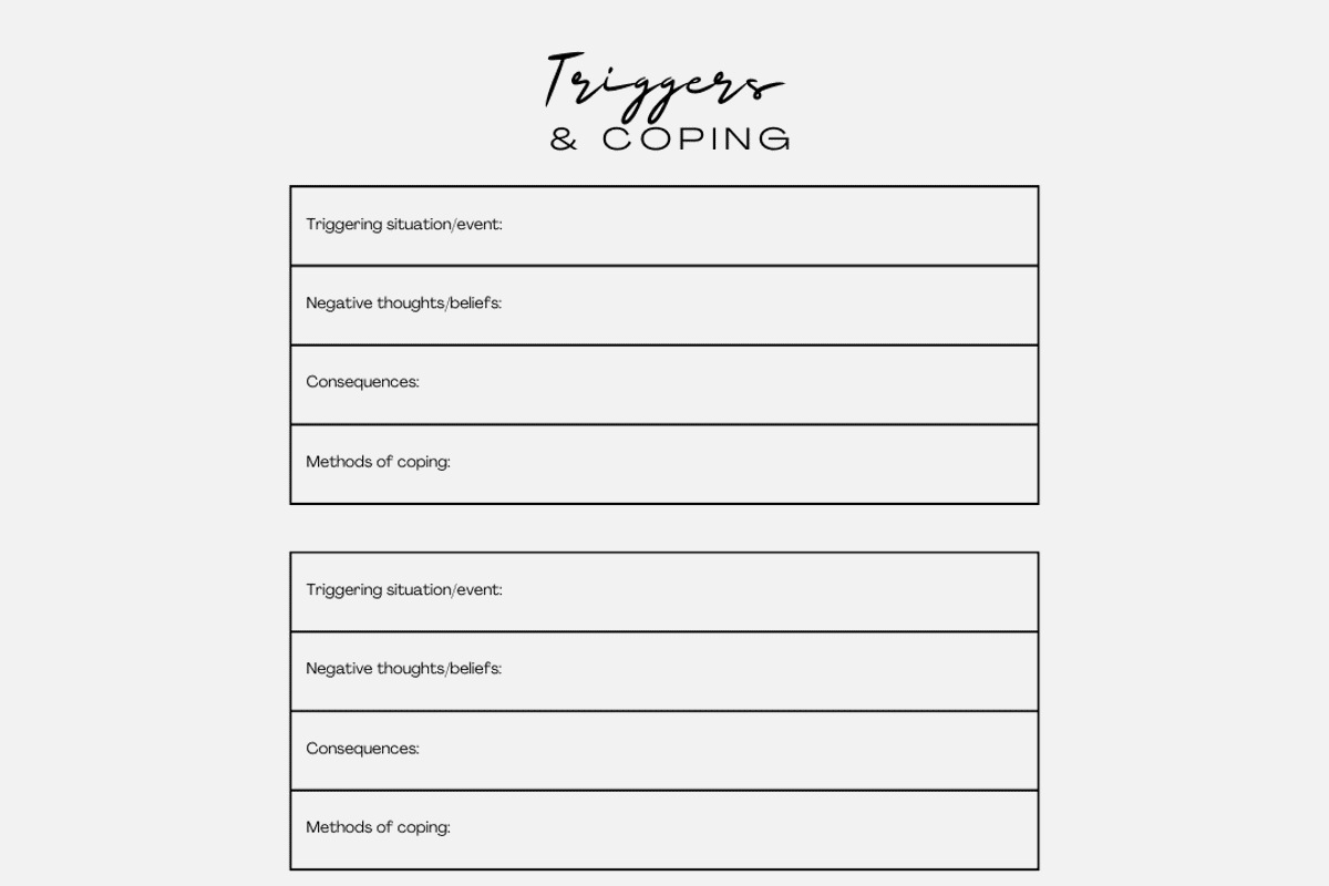PTSD Healing Therapy Planner, a Print Template by Brand Your Biz Co. (Photo 3 of 9)