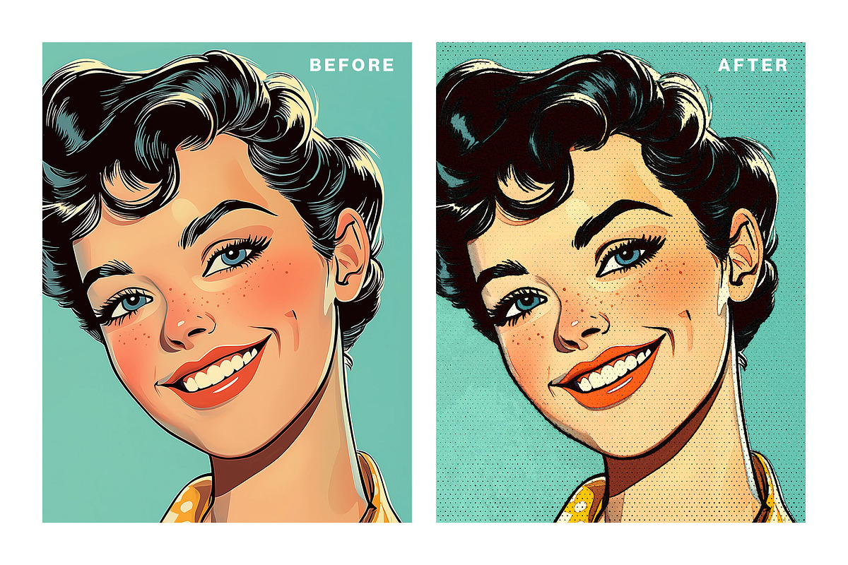Retro Print Photo Effect Template, a Layer Style Add-On by DesignerCandies (Photo 2 of 6)