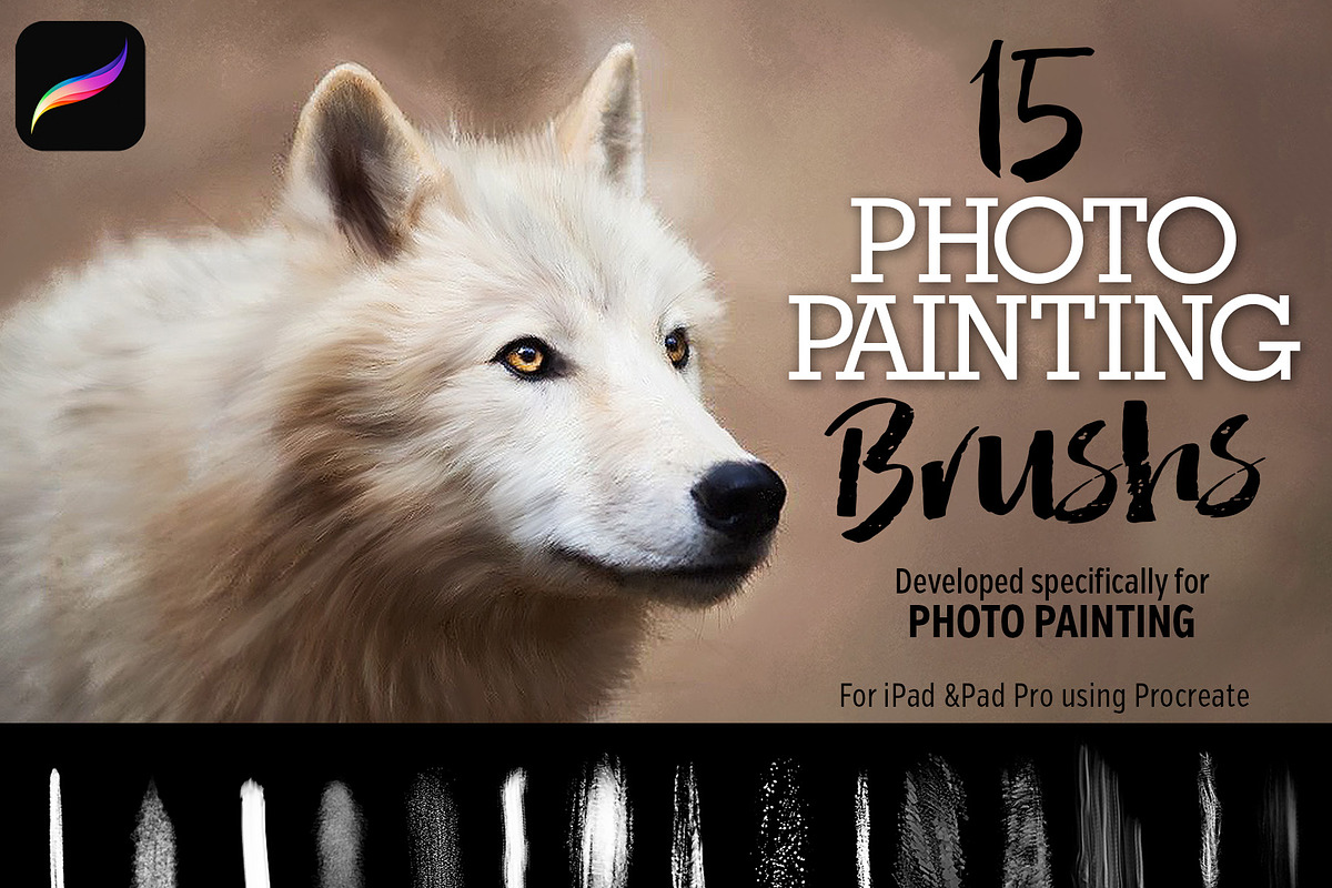 15 Photo Painting Brushes, a Brush Add-On by potterDesigns (Photo 1 of 6)