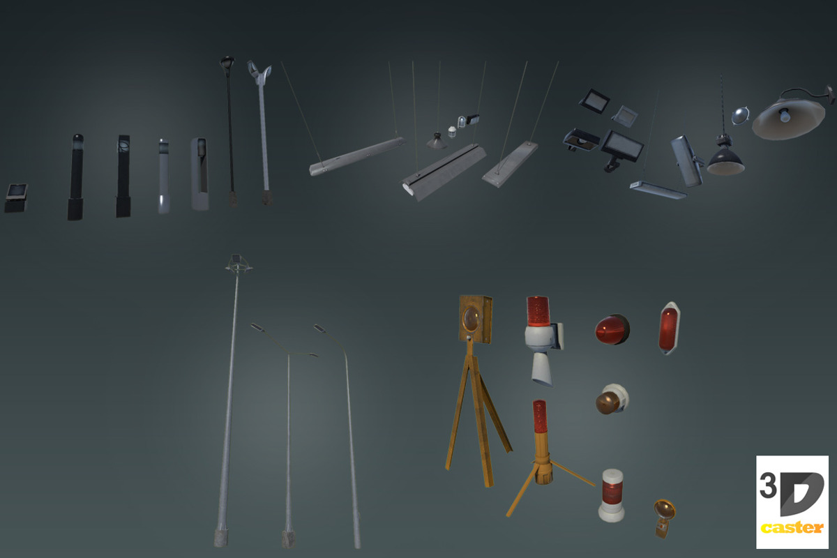 Lamps - Big Pack, an Object 3D Model by 3DCaster (Photo 1 of 10)