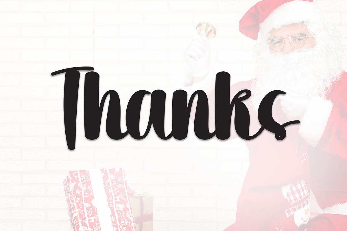 Santa Delight | Script Font, a Handwritten Font by Scratchones (Photo 9 of 9)