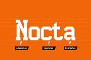 Nocta, a Slab Serif Font by Rishsketch (Thumbnail 7 of 13)
