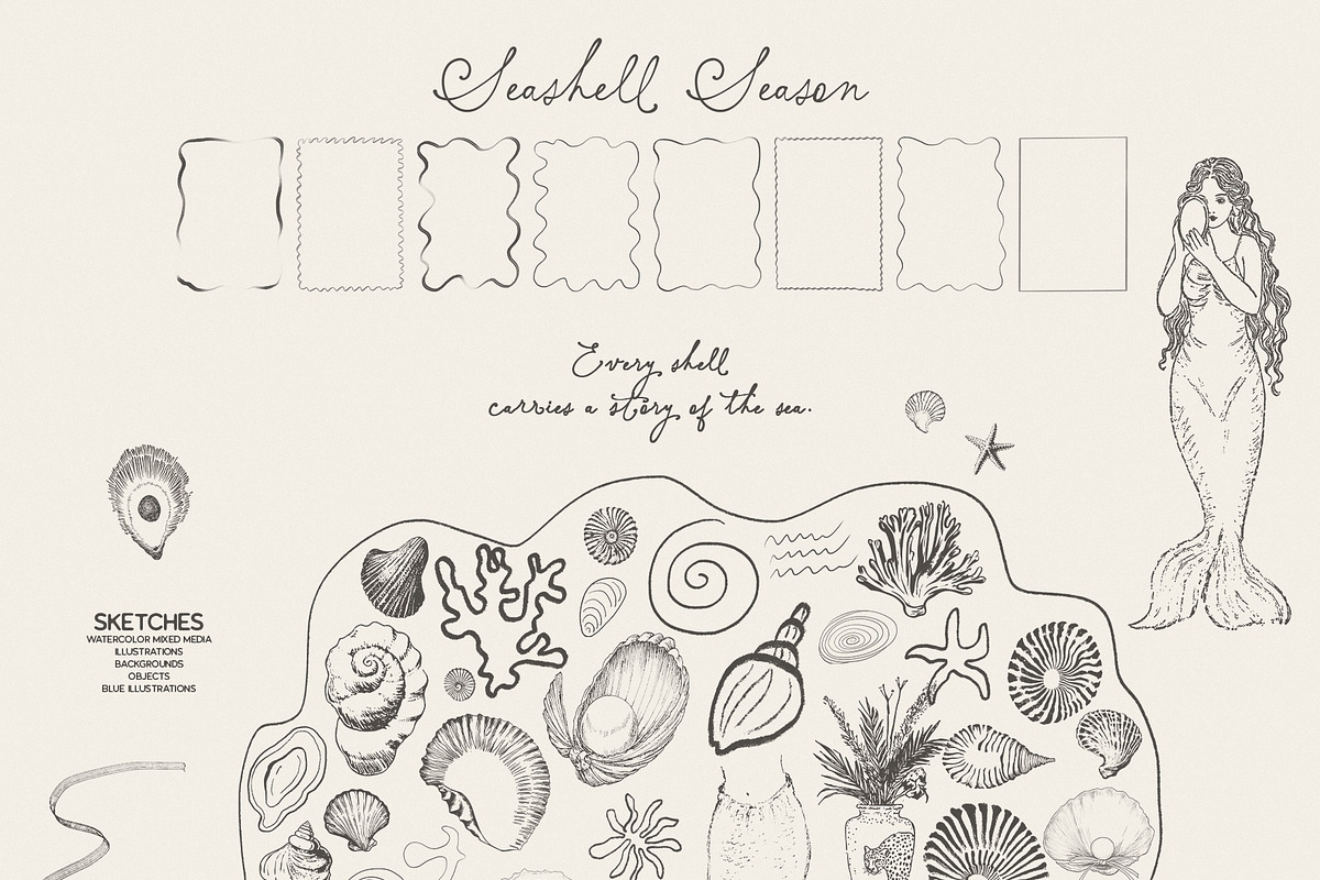Seashell Season – Coastal Pack, an Object Graphic by Purple (Photo 5 of 12)