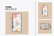 Beach Towel Mockup, a Product Mockup by OneVectorStock (Thumbnail 1 of 7)