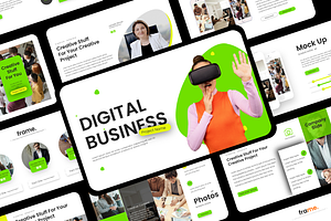 Digital Agency Presentation Template, a Presentation Template by Hammad Arif