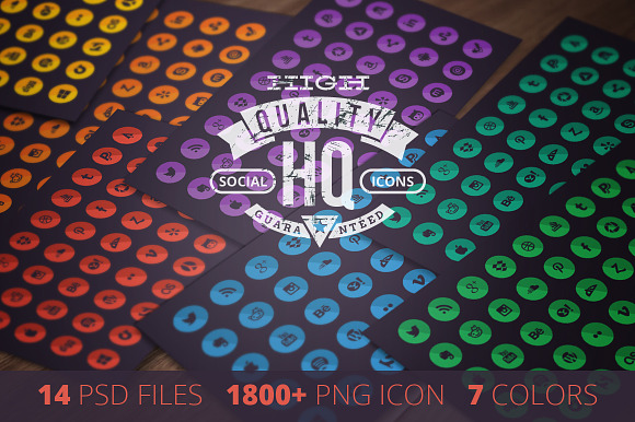 Hq Social Media Icons Set
