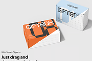 Gift Box Mockup 2 Scenes, a Packaging Mockup by graphicsauce (Thumbnail 4 of 4)