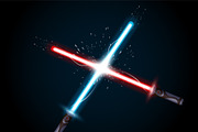 light saber in a fight, a Technology Illustration by IfH (Thumbnail 1 of 2)