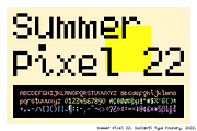 Summer Pixel 22 - Pixel Font, a Sans Serif Font by Suolahti Type (Thumbnail 1 of 2)