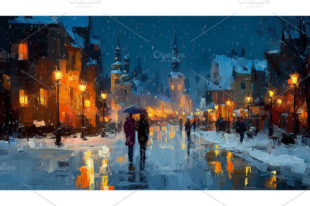 Winter Christmas illustration of a, an Illustration by Lukas Jonaitis SHOP