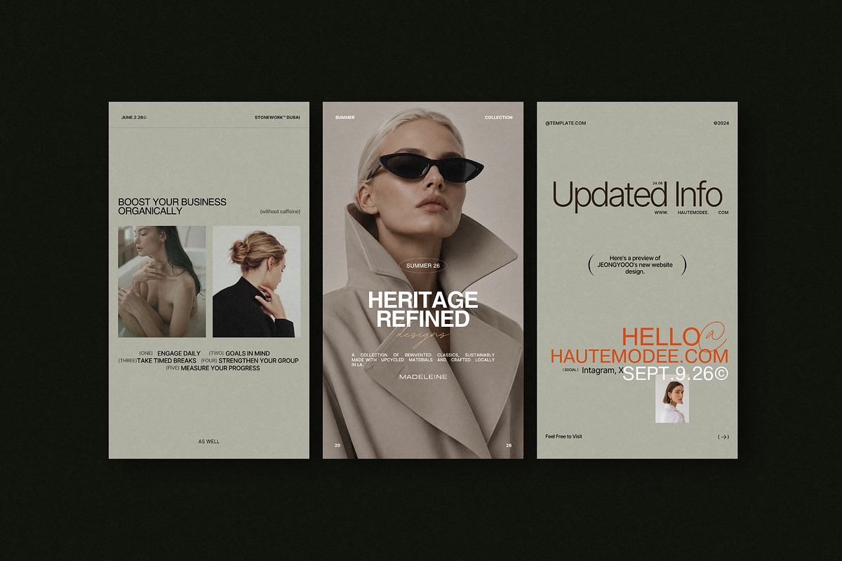 ZAVI | Instagram Post & Story (I), a Social Media Template by The Aesthetic Studio (Photo 2 of 10)