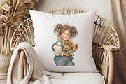 Whimsical Summer Girl Clipart, an Illustration by OK Design (Thumbnail 5 of 6)