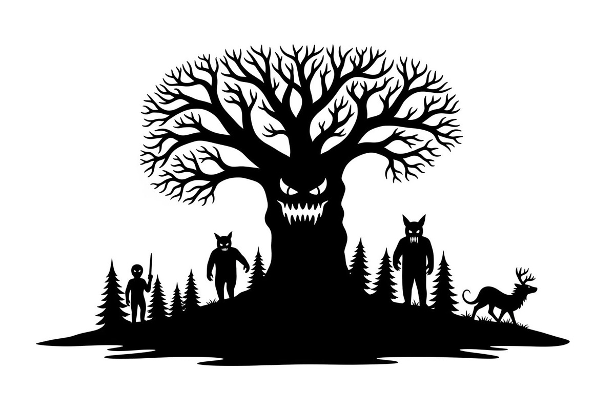 Dark Halloween Forest Design, a Graphic by BIPLOB EXPERT (Photo 12 of 13)