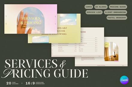 Services and Pricing Guide Canva