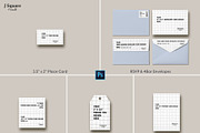 Invitation CardSet Flatlay Mockups, a Print Template by JSquarePresents (Thumbnail 3 of 11)