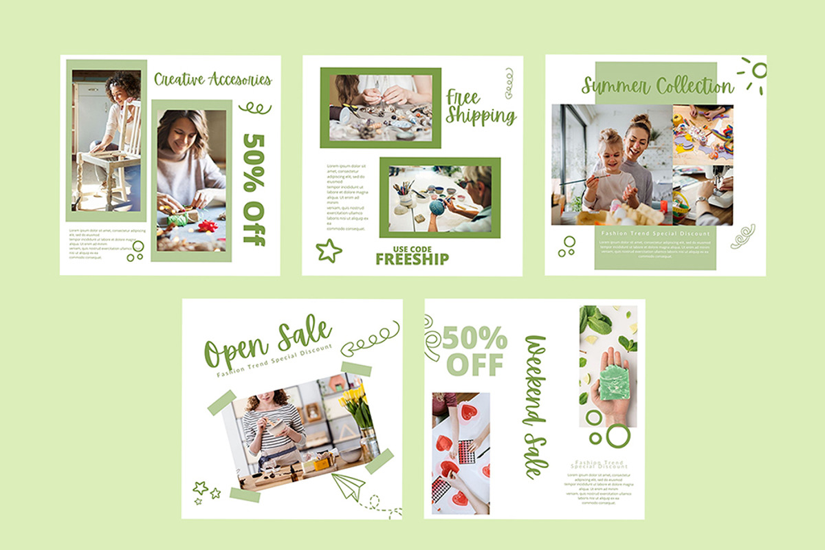 Instagram Post Template For Canva, a Social Media Template by DreamColor (Photo 5 of 5)