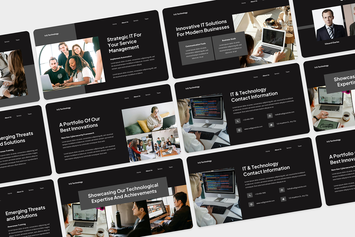 IT & Technology Google Slide, a Presentation Template by Annora Studio (Photo 3 of 5)