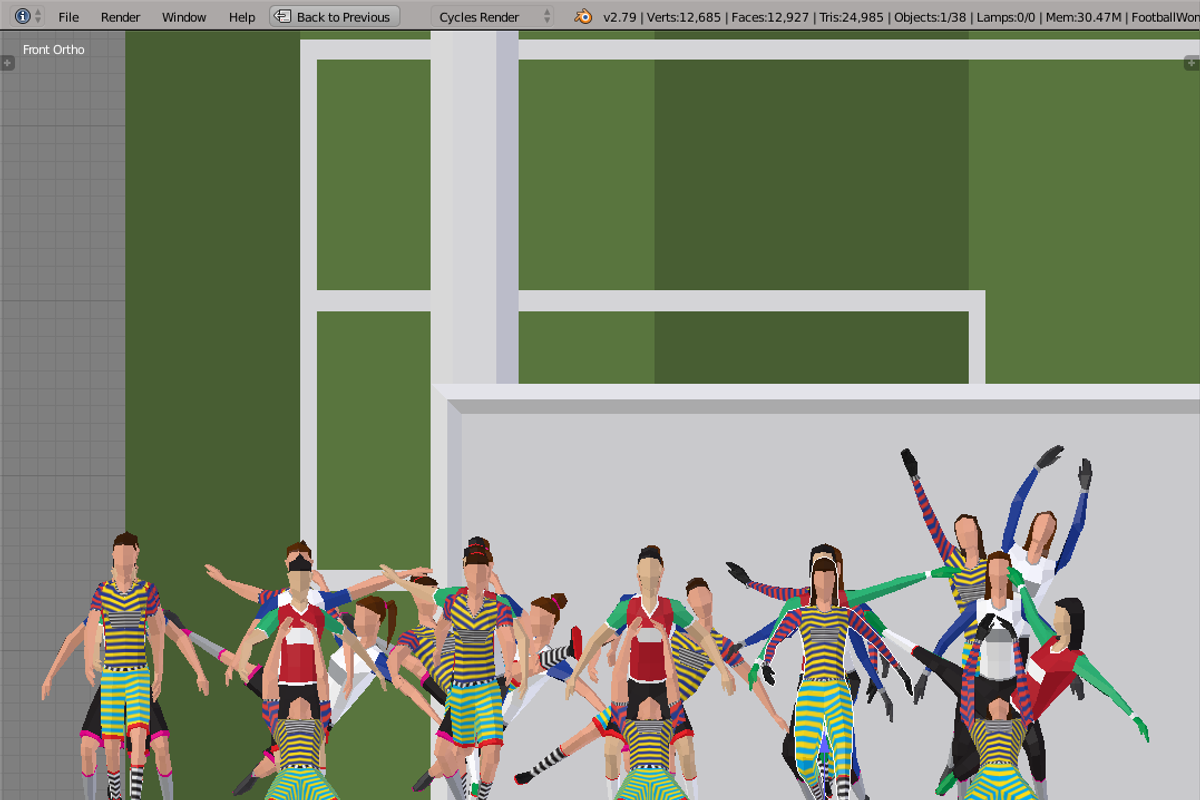 Football Women, a Characters & Person 3D Model by Studio Ochi (Photo 6 of 10)