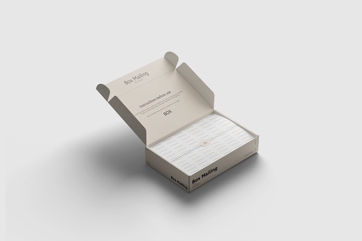 Mailing Box Mockup, a Packaging Mockup by scribrostudio (Photo 2 of 13)