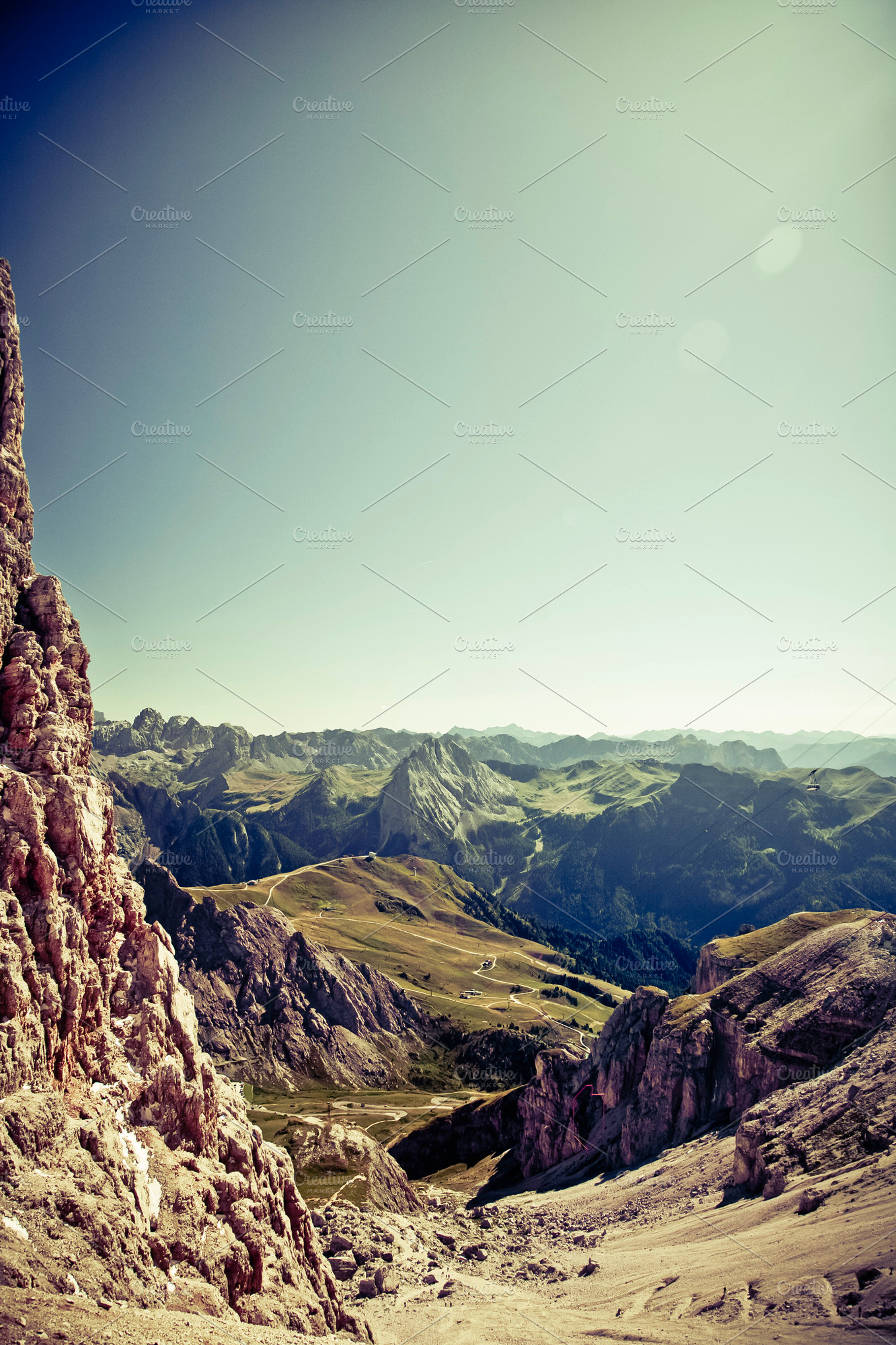 Passo Pordoi Marmolata It Stock Photo Containing Mountain And Cliff