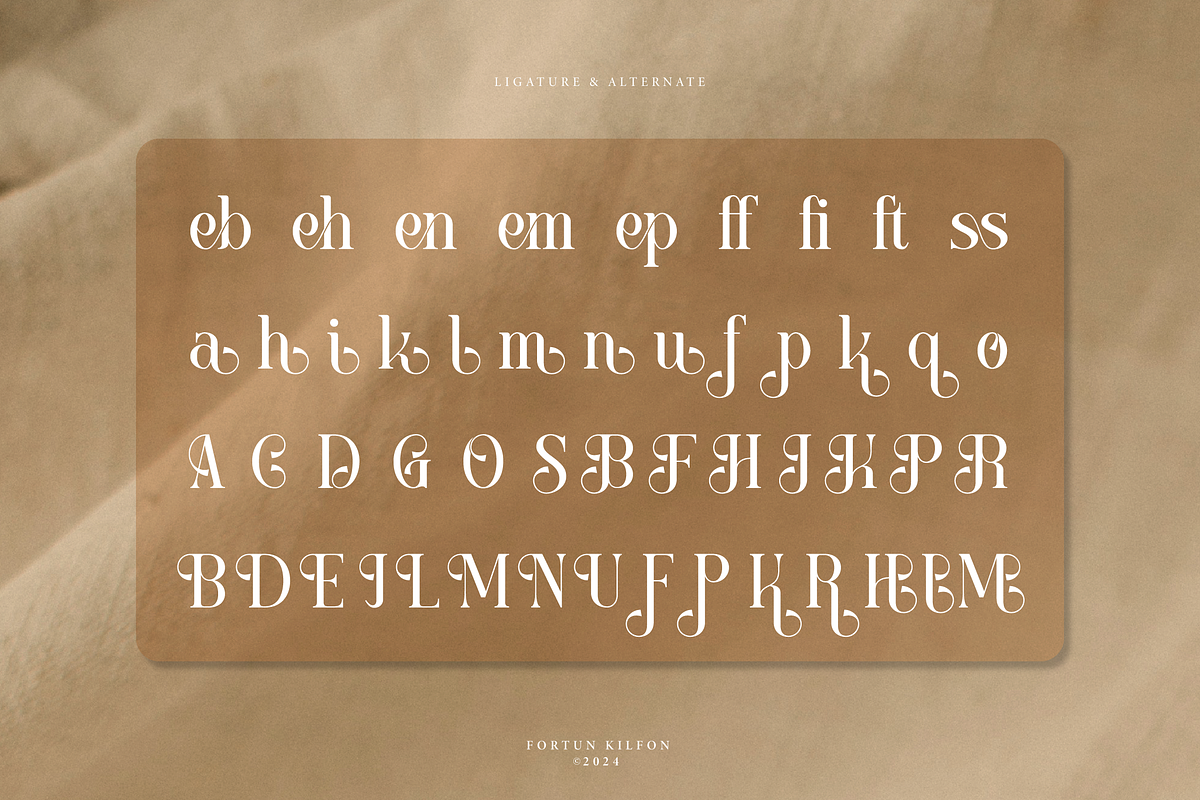 Fortun Kilfon | Modern Elegant Serif, a Serif Font by Denustudios (Photo 15 of 15)