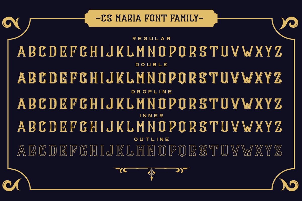 CS Maria Font + Ornaments preview 3