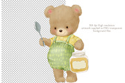 Baby Animals Clipart & Frames Bundle, an Illustration by AlenaVlasko stock Market (Thumbnail 2 of 6)