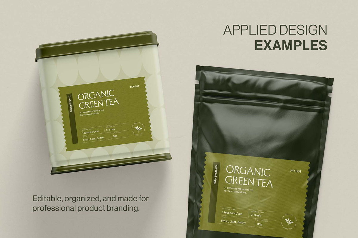 Product Label Template Set, a Stationery Template by BrandPacks (Photo 11 of 14)
