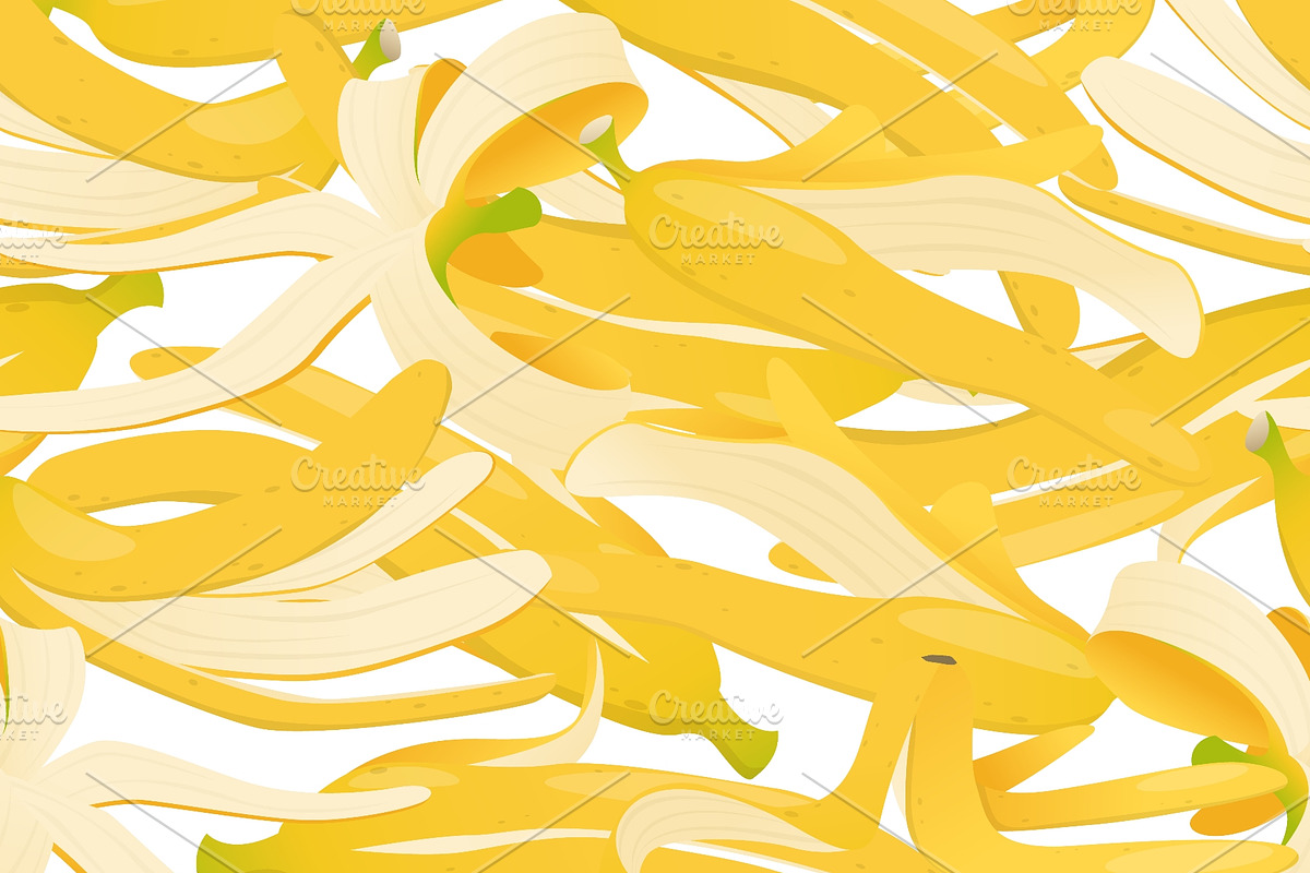 Yellow banana peel. Fruit skin, a Food Illustration by Vectorbuum (Photo 2 of 3)