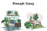 Indoor Plants, Vector Set, an Object Graphic by JSolomatina (Thumbnail 3 of 13)