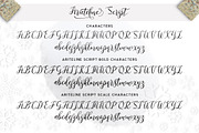 Arieteline Script, a Script Font by Zane Studio (Thumbnail 7 of 8)