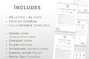Eyelash Extension Forms Bundle, a Templates & Theme by MondaySpark (Thumbnail 2 of 10)